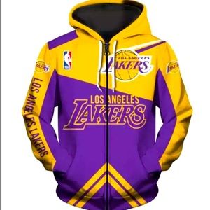 Lakers zip up hoddie
